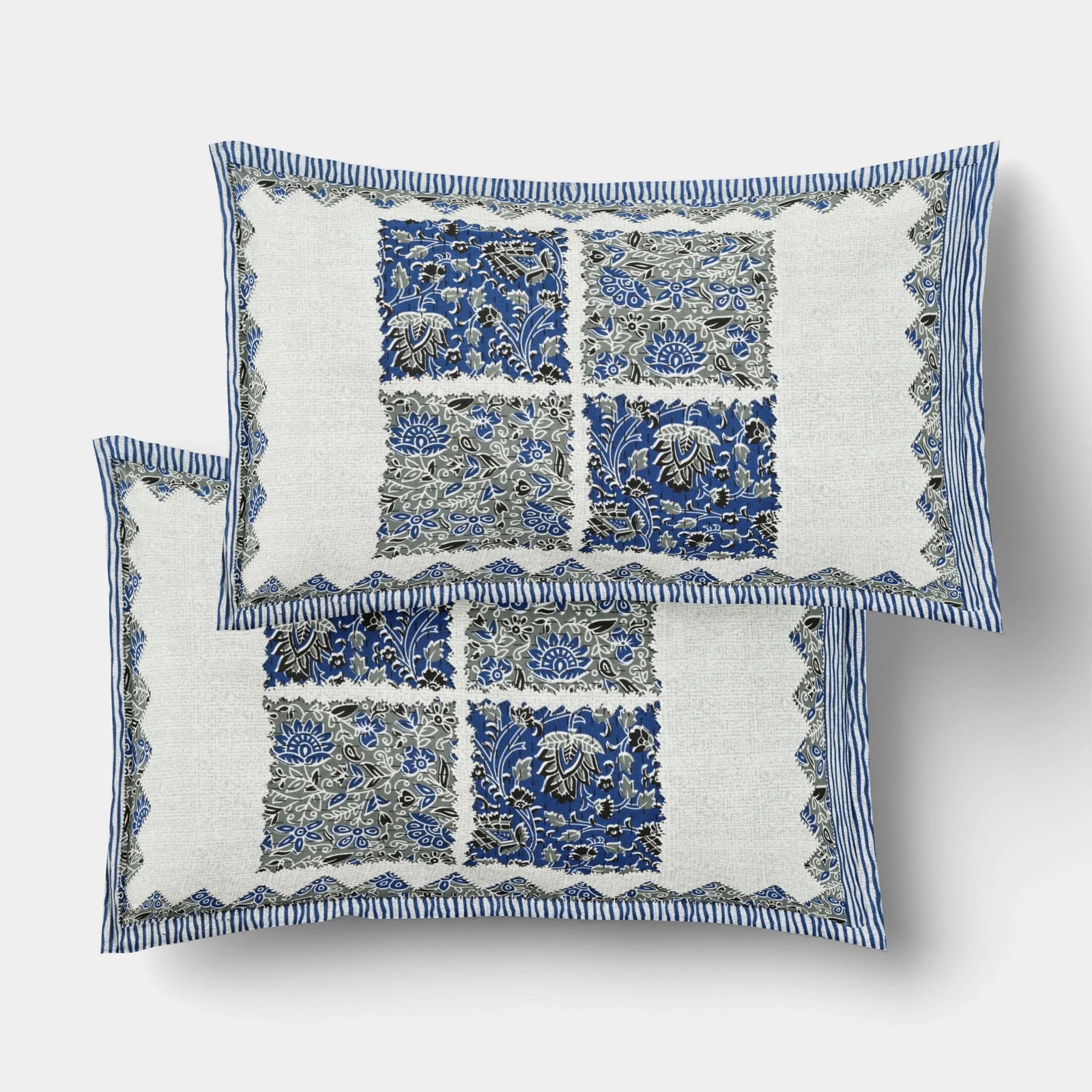 Rajasthani Traditionally Printed Cotton Doublebed Bedsheet With Pack of 2 Pillow Covers - Image 4